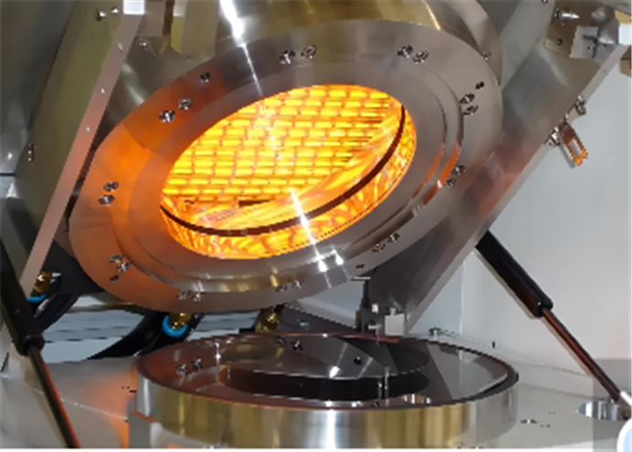 Spin coater bake lamp